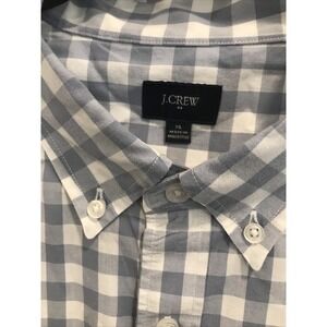 J.Crew Shirt Mens XL Gray Checkered Button Down Long Sleeve Casual Comfort